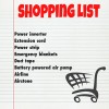 power failure shopping list
