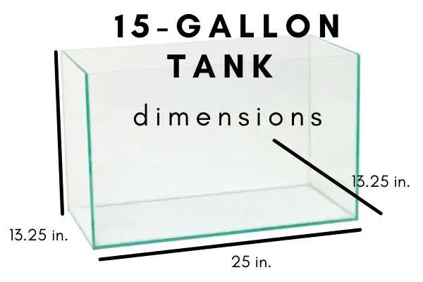 15 gallon tank dimensions