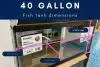 40 gallon fish tank dimensions